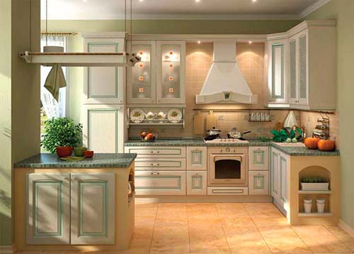 Кухонный гарнитур позволит функционально использовать пространство кухни